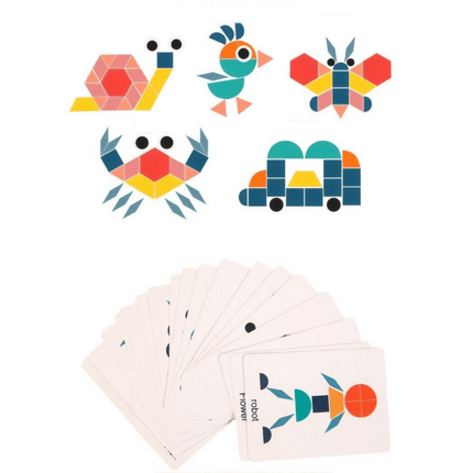 Woodn | Develop creativity - Geometric Shapes Puzzle