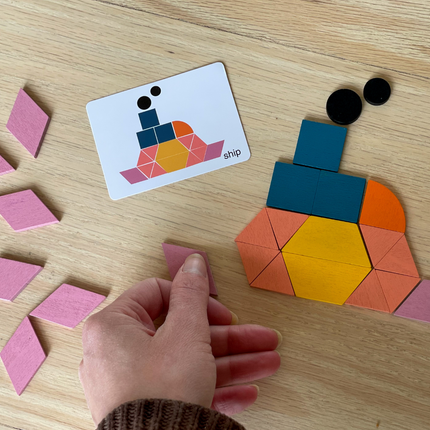 Woodn | Develop creativity - Geometric Shapes Puzzle