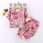 Mini Fashion - Cartoon Fleece pyjamas for børn