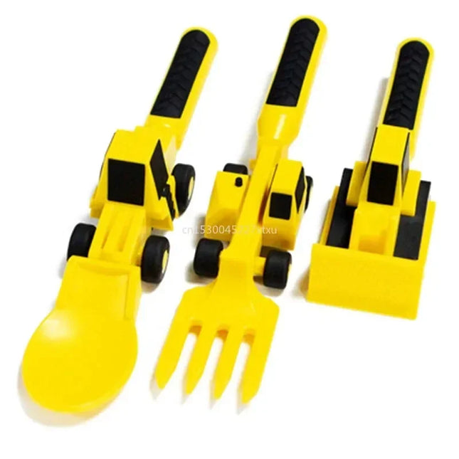 Construction Dinner Set - Never a battle at the table again - Creative Cutlery Set