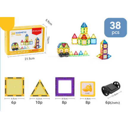 Magnet Toys - Develop Creativity - Magnetic Tiles
