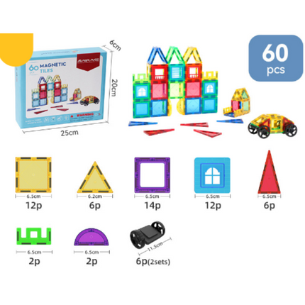 Magnet Toys - Develop Creativity - Magnetic Tiles
