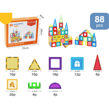 Magnet Toys - Develop Creativity - Magnetic Tiles