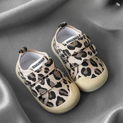 Mini Fashion - Åndbart materiale - Sko med print