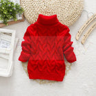 Mini Fashion - Cable sweater with turtleneck