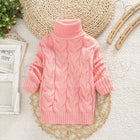 Mini Fashion - Cable sweater with turtleneck