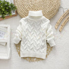 Mini Fashion - Cable sweater with turtleneck