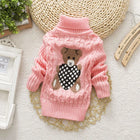 Mini Fashion - Cable sweater with turtleneck