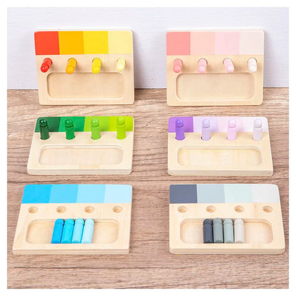 Woodn - Colorful Montessori - Learning Fun board