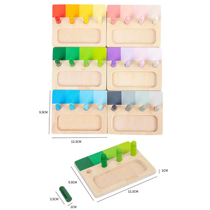Woodn - Colorful Montessori - Learning Fun board