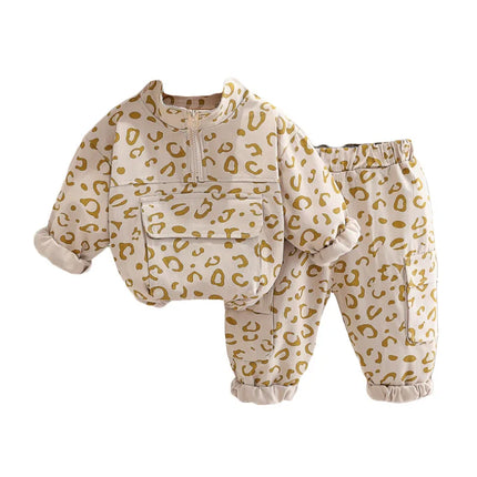 Mini Fashion - Cool Leopard Print - 2-delt tøjsæt