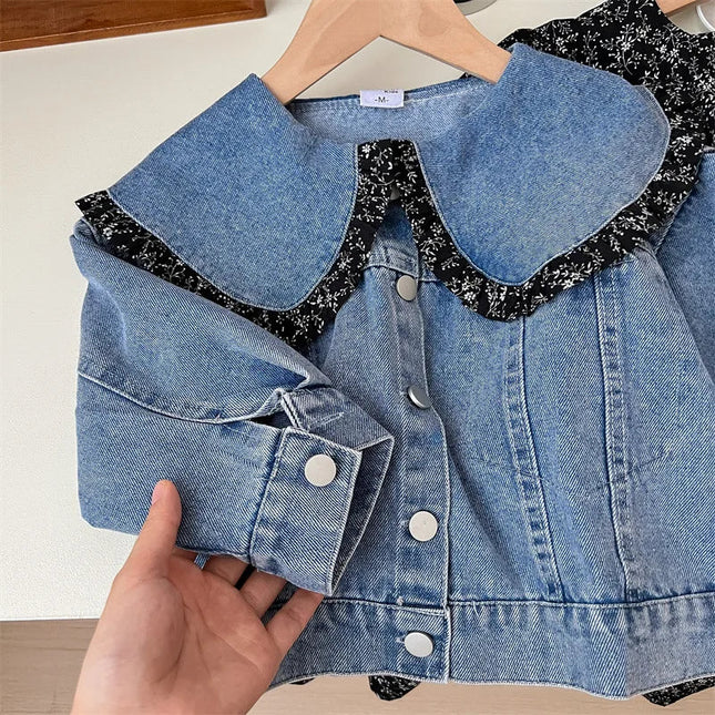 Enchanted Blossom - Denim jacket in combination with a dress