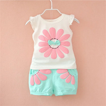 Mini Fashion - Happy Adventures - Bomulds sommersæt