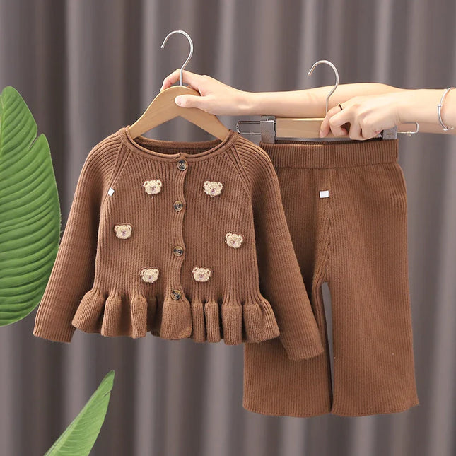 Mini Fashion - Two-piece Winter Set with Bears