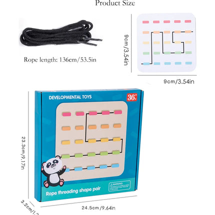 Tangle Toys - Knapper & farver - Læggemønstre med reb