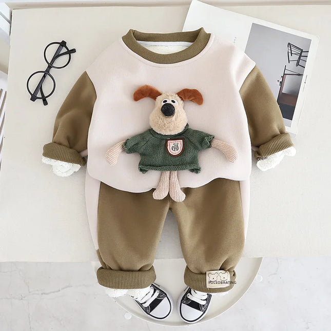 Mini Fashion - Warm & Soft - Autumn Joggings Suit for Kids