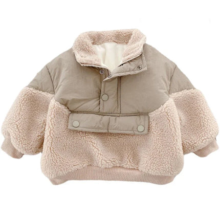 Mini Fashion - Super Varm - Fleece lammeuldsfrakke