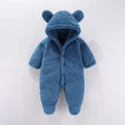 Mini Fashion - Med Hætte - Fleece Romper