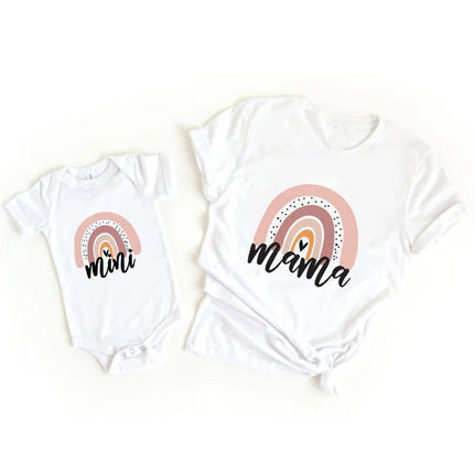 Mini Fashion - Mor & Datter - Matchende skjorte og trøje