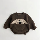 Mini Fashion - Cute Print with Pouch - Animal Sweater