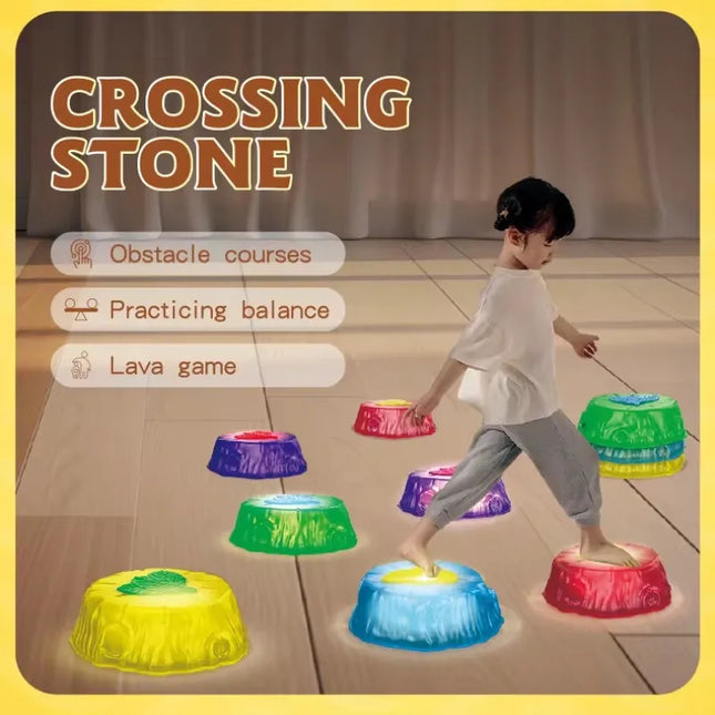 Crossing Stones - Jumping & Balancing - Luminous Balance Stones
