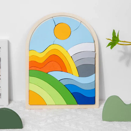 Woodn - Rainbow Cubes Magic - Puzzle Blocks