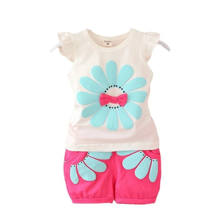 Mini Fashion - Happy Adventures - Bomulds sommersæt