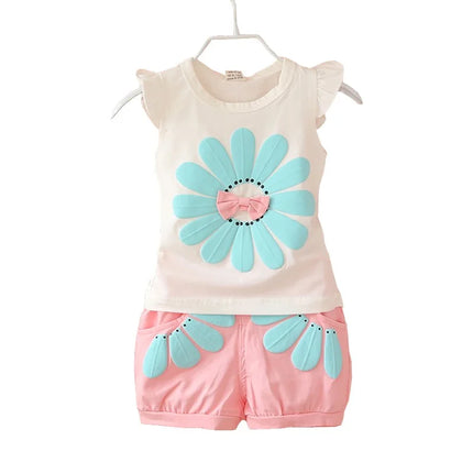 Mini Fashion - Happy Adventures - Bomulds sommersæt