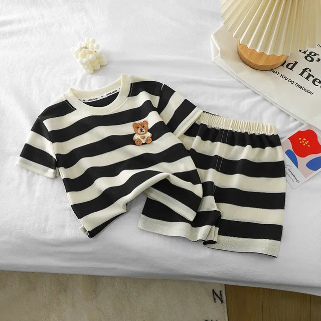 Mini Fashion - Streepjespret - Cotton Clothing Set