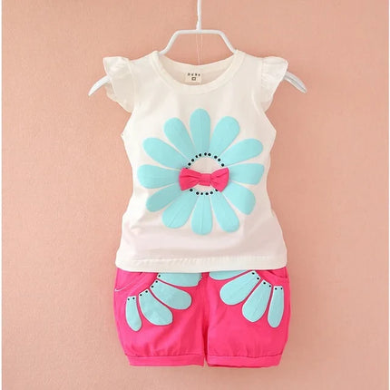 Mini Fashion - Happy Adventures - Bomulds sommersæt