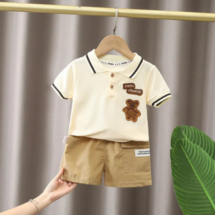 Mini Fashion - Behagelig og blød - Sommersæt til drenge