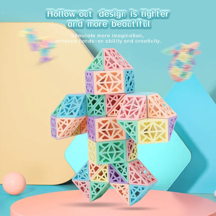Snake Cube Sæt - Byg, Drej & Opdag - Byggeklodssæt