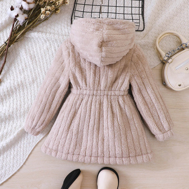 Mini Fashion - Blødt fleece indvendigt for til piger - Vinterfrakke