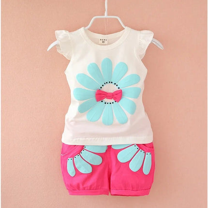 Mini Fashion - Happy Adventures - Bomulds sommersæt
