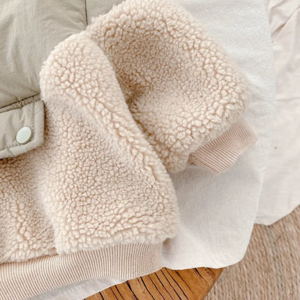 Mini Fashion - Super Varm - Fleece lammeuldsfrakke