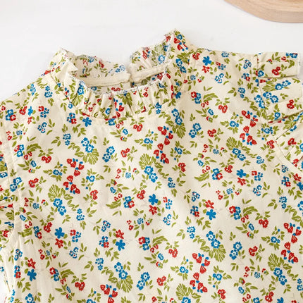Mini Fashion - Sommerblomster - Blomsterprint Top & Nederdel