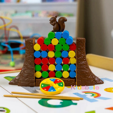 Squirrel Stacker - Don't Drop the Squirrel - Balance Board Game