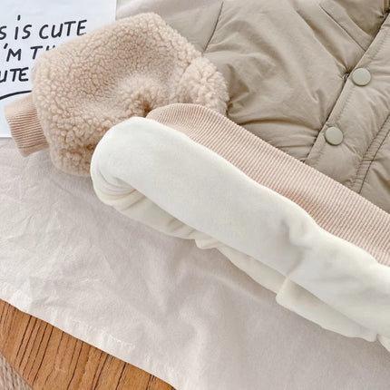 Mini Fashion - Super Varm - Fleece lammeuldsfrakke