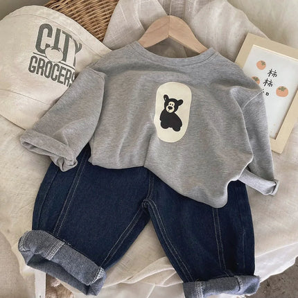 Mini Fashion - Bear Print - Sweater
