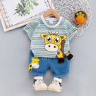 Mini Fashion - Giraffe Print - Bomuld tøj sæt