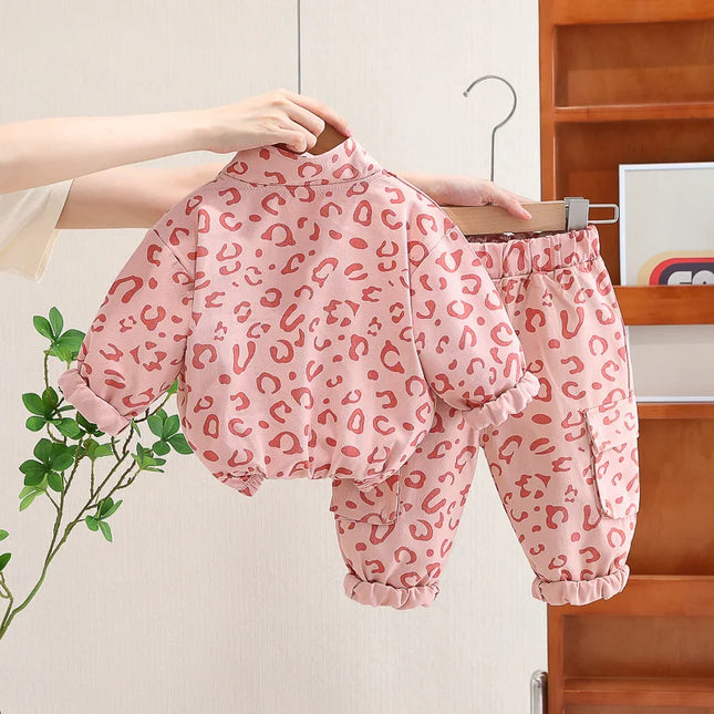 Mini Fashion - Cool Leopard Print - 2-Piece Clothing Set
