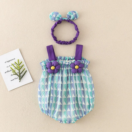 Mini Fashion - Airy and Cool - Girls Romper