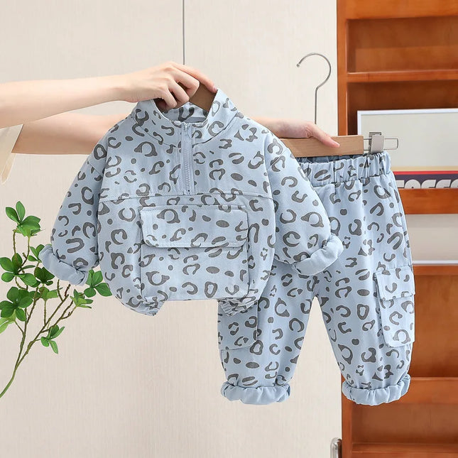 Mini Fashion - Cool Leopard Print - 2-Piece Clothing Set