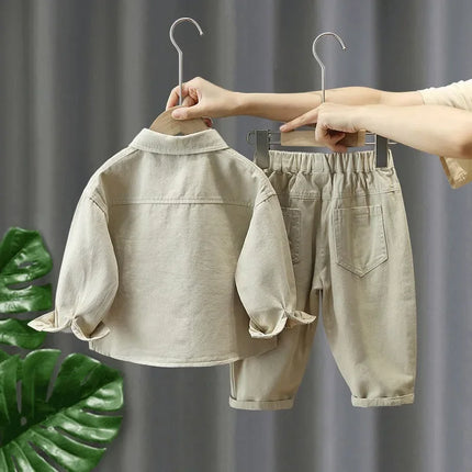 Mini Fashion - Blød og behagelig - 2-delt denim efterårssæt