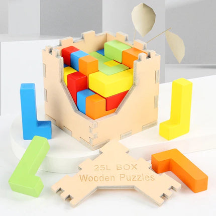 Woodn - Træn din hjerne - 3D Tetris Puslespil