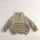 Mini Fashion - Simple Zipper - Children's Zipper Sweater