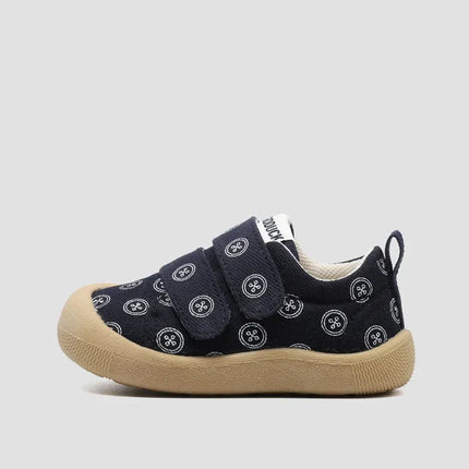 Mini Fashion - Åndbart materiale - Sko med print