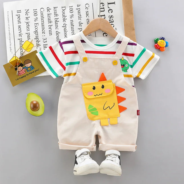 Mini Fashion - Style & Dino - Dungarees set Children