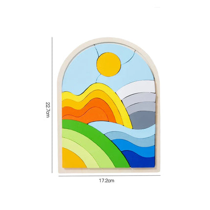 Woodn - Rainbow Cubes Magic - Puzzle Blocks