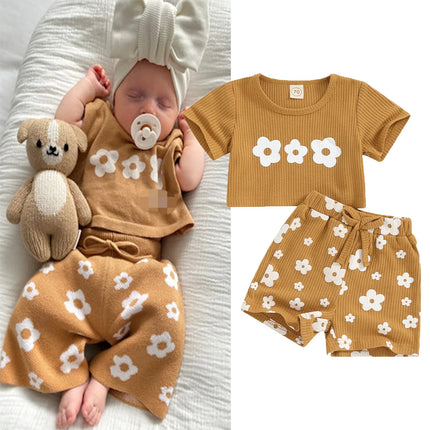 Mini Fashion - Komfortabelt og stilfuldt - Babypige sommersæt
